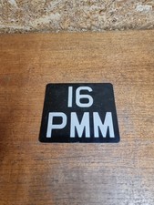 Vintage Car Motorcycle Number