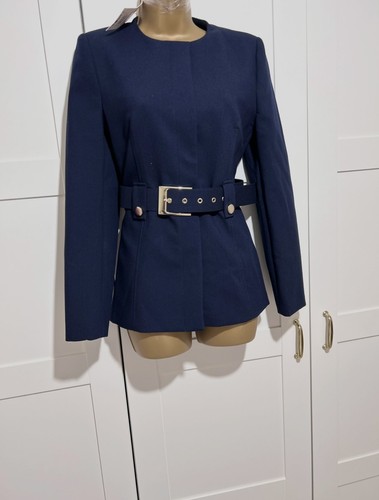 Zara navy fitted - zara, blazer