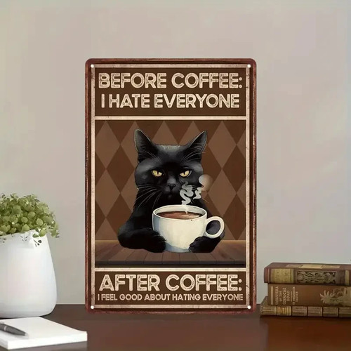 Metal cat wall - metal,