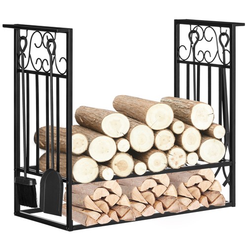 Vintage steel firewood - vintage, rack