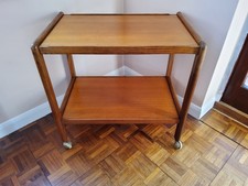Vintage Mid Century Teak Tea Drinks Trolley | Side Table | Gin Wagon