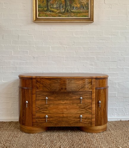 Art deco walnut sideboard - deco,