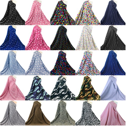 Printed fleece fabric - fleece,