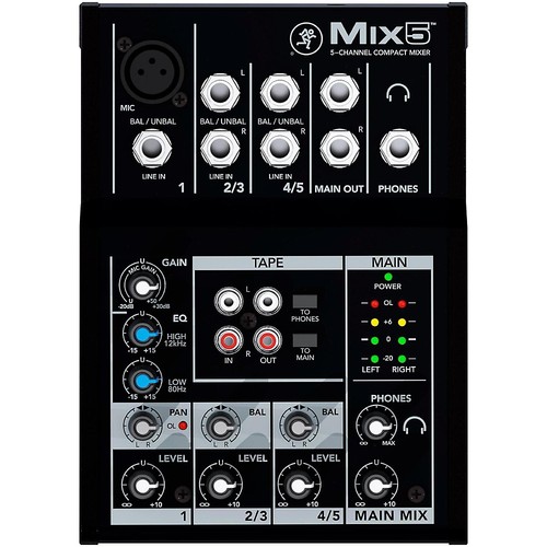 Mackie mix5 5channel compact - mackie,