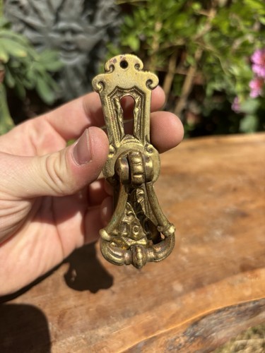Antique brass door knocker - antique,