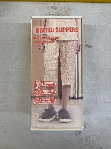 Heated electric slippers - heated,
