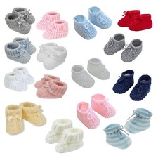Newborn Baby Booties Knitted