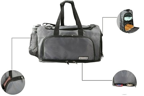 Gym travel duffle bag - gym, unisex