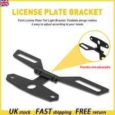 Universal Eliminator Motorcycle License Plate Holder Bracket Flip Up Tail Light