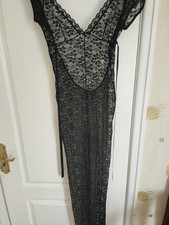 Bluebells Catsuit Lace Black