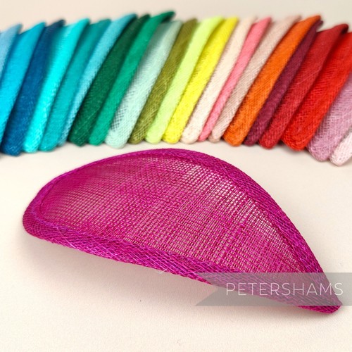 Teardrop sinamay fascinator - sinamay,