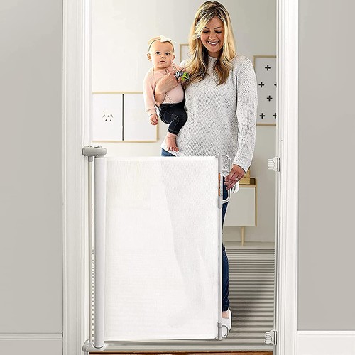 Retractable pet dog gate - retractable,