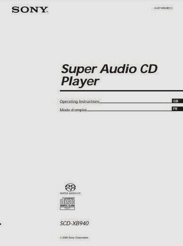 Sony scd xb940 super audio - scd-xb940,