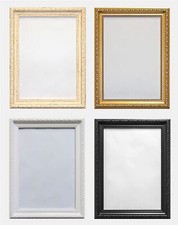 ORNATE SHABBY CHIC STYLE PICTURE PHOTO POSTER FRAME 4 COLOURS MULTIPLE SIZES