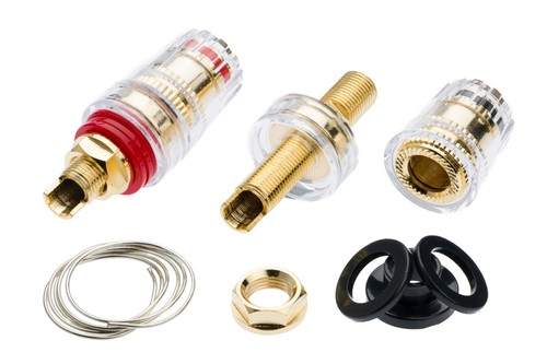 Speaker binding posts gold - binding,