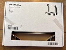 NEW Ikea GRUNDTAL 5x10" Stainless Wall Hanging Shelf 302.197.09 FREE SHIP