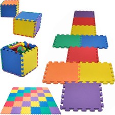 18 Pack Play Mats Eva Foam Soft Interlocking Floor Tiles Kids Activity Set 29cm