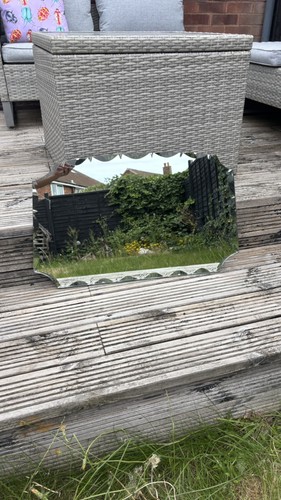 Vintage art deco bevelled edge - vintage,