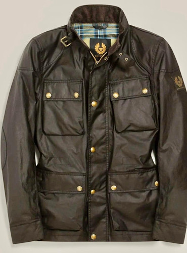 Belstaff men black waxed - men’s,