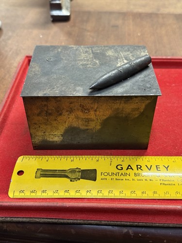 Wwii trench art box - art, box/