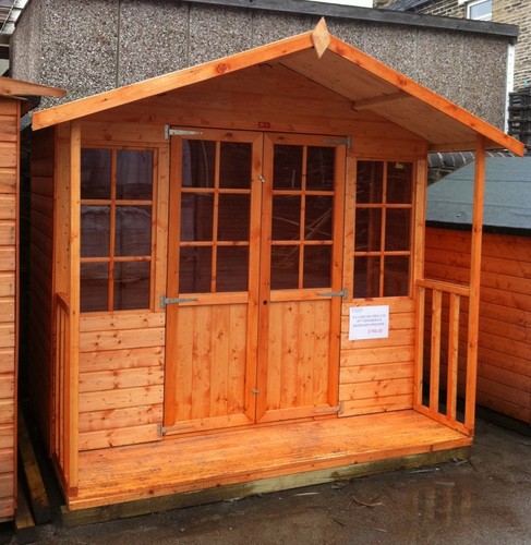 8x6 wooden summerhouse - 8x6,