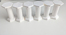 Vintage 3 Inch plaster wedding cake columns/pillars x 6
