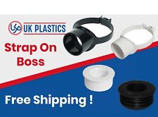 Strap on Boss and Adapter Solvent & PushFit Rubber | 32mm & 40mm | Black & White