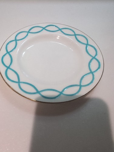 Minton turquoise white - turquoise, 14cm