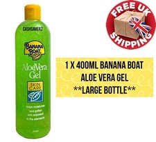 1 x 400ml Banana Boat Aloe Vera Gel Helps To Moisturise Soothe And Soften Skin