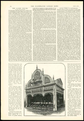 1891 antique print - -,