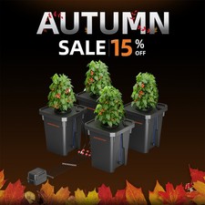 Spider Farmer DWC Hydroponic System 7 Gallon Deep Water Culture with 4 Buckets