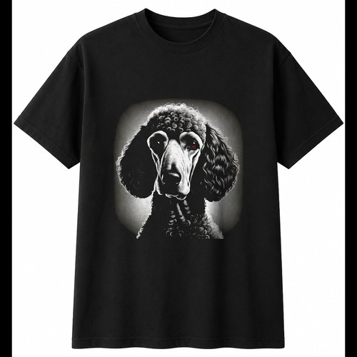 Standard poodle charcoal - charcoal, dog