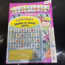 CBeebies Alphablocks Alphabet magazine & game tiles set NEW  march 2014