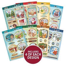 Hunkydory CHRISTMAS CRACKERS, Luxury Topper Card Kits 2025, 8 OPTIONS
