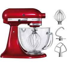 KitchenAid Artisan Mixer 4.8L Candy Apple With Glass Bowl KSM156BCA