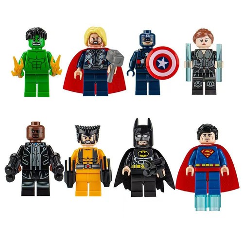 8pcs super hero - comic, mini