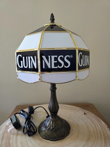 Guinness tiffany style lamp - guinness,