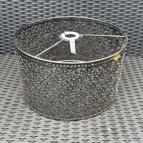Wide silver moroccan pendant - wide,