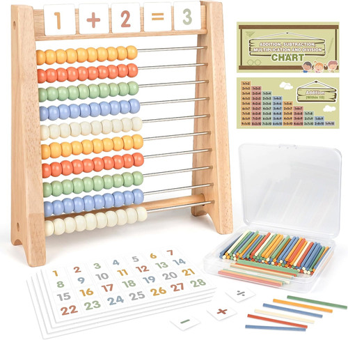 Abacus for kids math wooden - math,