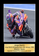 JORGE MARTIN MOTO GP Signed