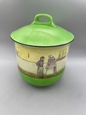 Royal Doulton Dutch Harlem biscuit barrel ~ commissioned for McVitie & price