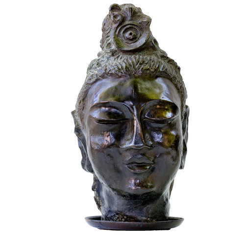 Large chinese bronzed plaster - large,