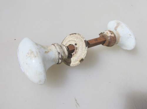 Victorian ceramic door handles - victorian,