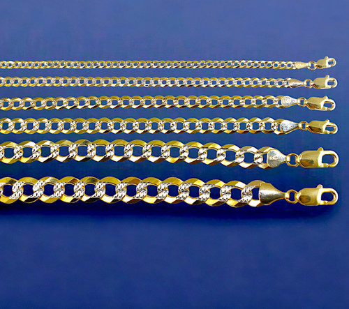 10k yellow gold solid - gold, curb