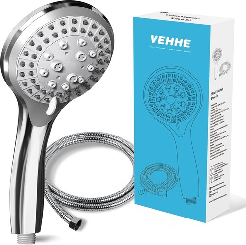 Chrome shower head and hose - chrome,