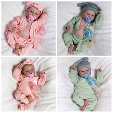 18in Realistic Reborn Baby Dolls Soft Vinyl Silicone Lifelike Newborn Doll Gifts