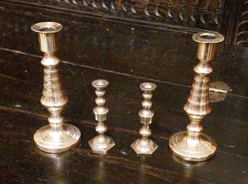 Small size brass candlesticks - small,