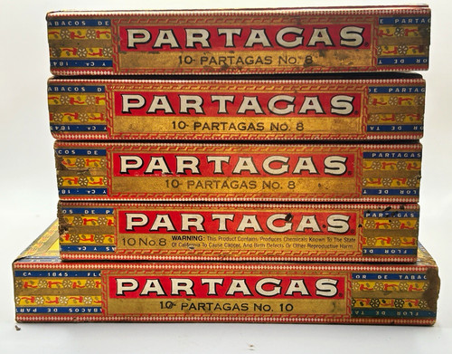 Lot partagas empty cigar - lot, 5