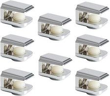 8Pcs Adjustable Glass Shelf