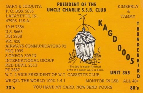 Postcard qsl radio ham - radio, cb